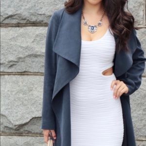 Club Monaco Draped Soft Trench Coat XS